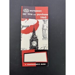 AAA European Car Hire and Purchase Guide 1960